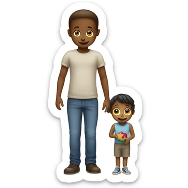 a child does not give a toy to another child sticker