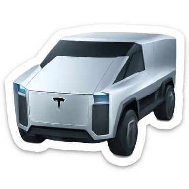 Une tesla cyber truck sticker