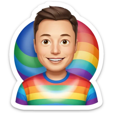 Gay Elon Musk sticker
