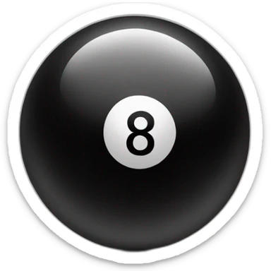 black eight ball sticker