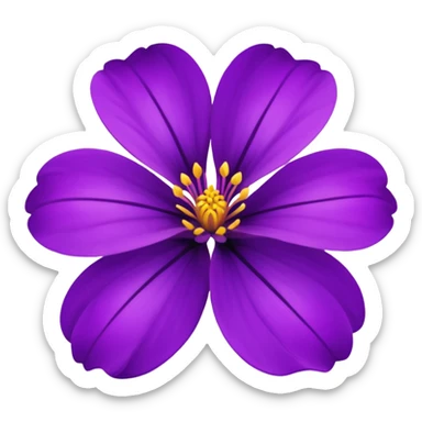 Purple flowers sticker