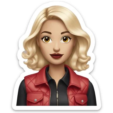 blonde girl with a dior bag and a sephora bag sticker