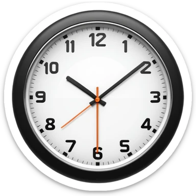  9:30 - 11:00 clock sticker