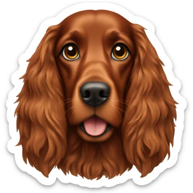 Irish setter dog sticker