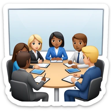 Online business managers community sticker