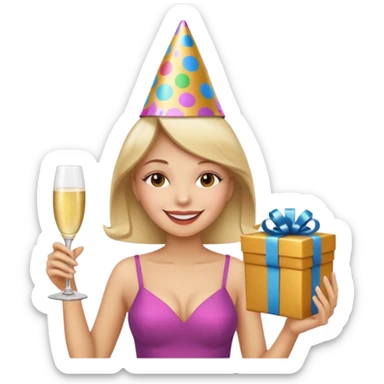 Leave the image the same, but add gifts underneath sticker