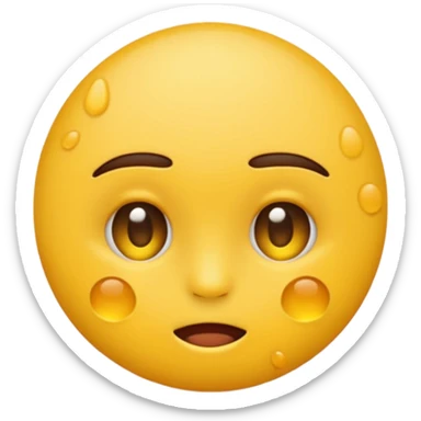 Emoji with pimples  sticker
