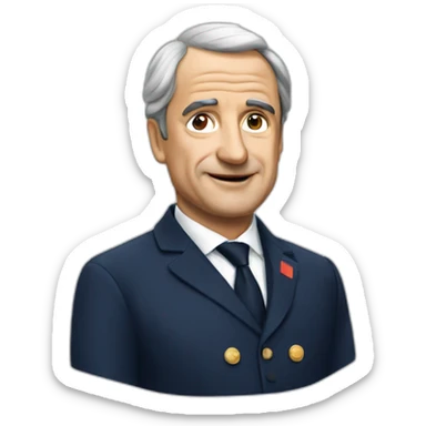 French president sticker