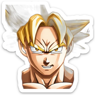 goku ssj god sticker