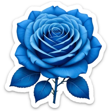 blue rose bouquet emoji sticker