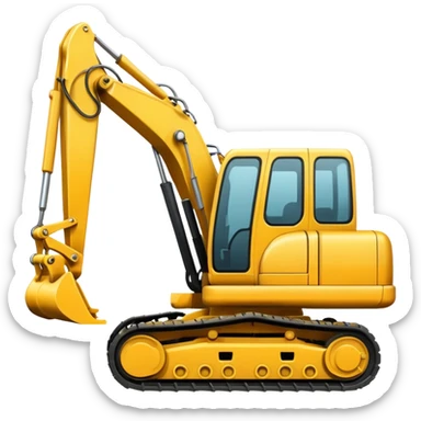 Pelle mécanique sticker