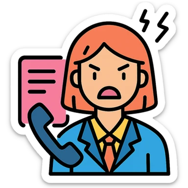 angry business secretary sticker