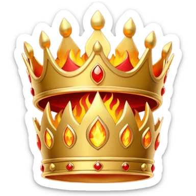 Make emojis for a server called crimson fire dominion on discord sticker