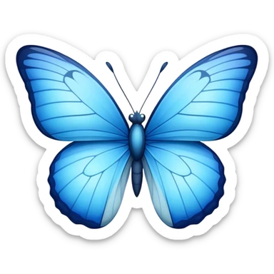 Blue butterfly
 sticker