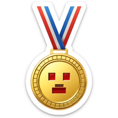 🏅 but in minecraft style sticker