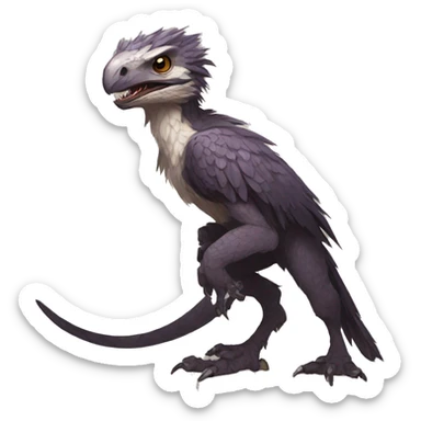Modern Vernid-Trico-raptor species by LiLaiRa full body sticker