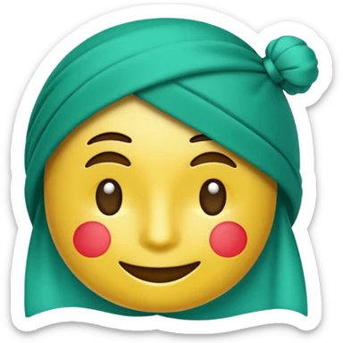 bandeirinhas típicas de são joão, emoji style, green-aqua #00C7B4 color, transparent background sticker