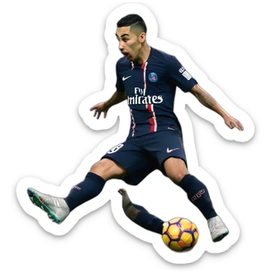 Miguel Almiron destroying psg sticker