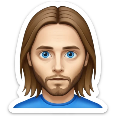 Jared Leto with blue eyes sticker