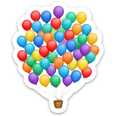 18 ballon for birthday sticker
