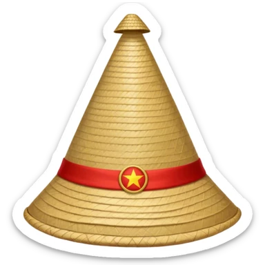 vietnamese conical hat sticker