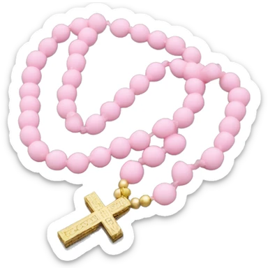 Light pink tasbeeh ( prayer beads ) sticker