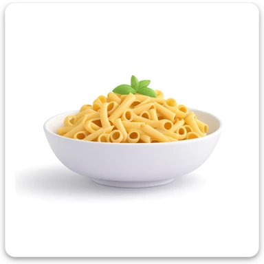 A simple 3D pasta restaurant, minimalist design, clean lines, no additional details sticker