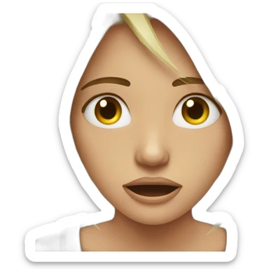 Crying ft woman sticker