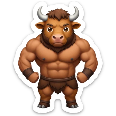 High resolution of An ox sticker