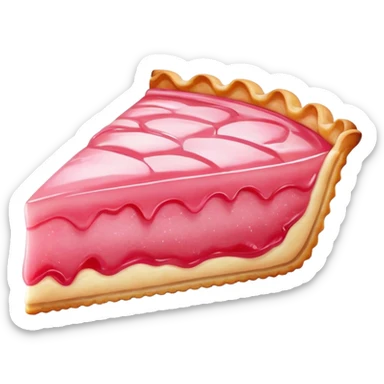 A guava pastry or tart with pink filling sticker