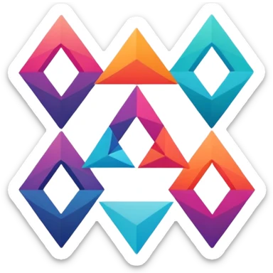 Staff team logo with name no faces sticker