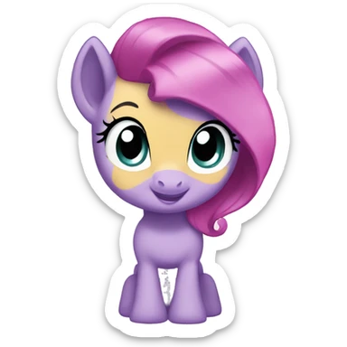 My little pony baby sticker