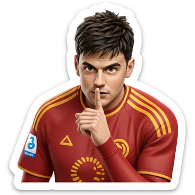 realistic male in sportswear sticker