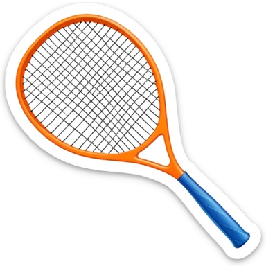 squash racket and ball sticker