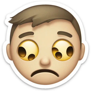 beat up emoji sticker