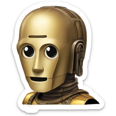 C3P0 Cardboard car sticker