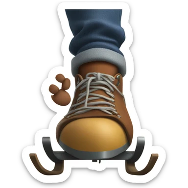 big toe on a sledge sticker