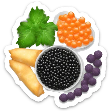 Caviar platter sticker