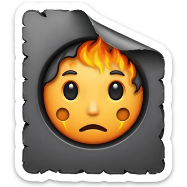 Burnt Paper sticker