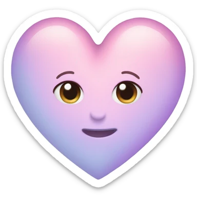 Pastel heart sticker