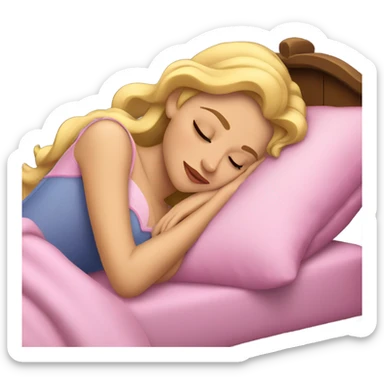 Sleeping beauty sticker