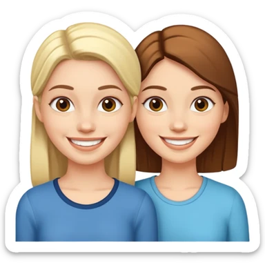 jecka and nichole  sticker