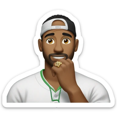 Aaron Rodger’s wearing 5 rings sticker