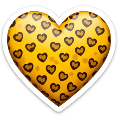 قلب پلنگی sticker