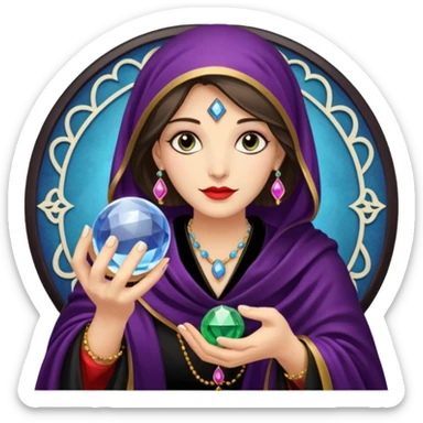 fortune teller sticker