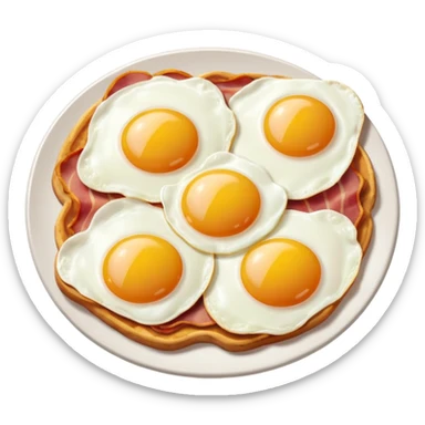 bacon eggs and ham sticker