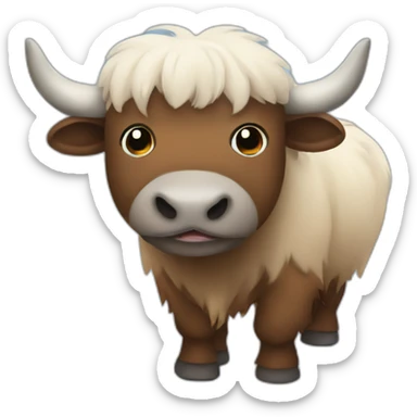 cute yak sticker