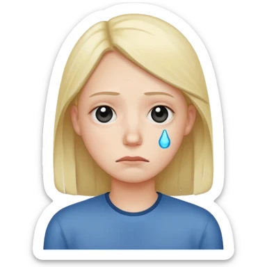 Low battery human sticker