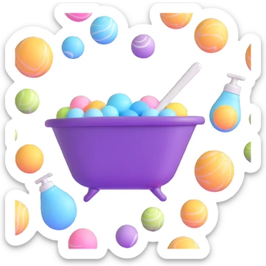 AVON bath set with bubble bath, bath bombs, and bath salts sticker