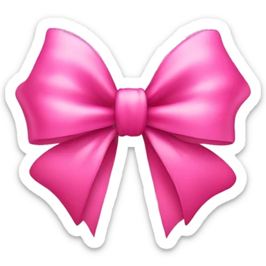 Big pink bow with fire in the background sticker